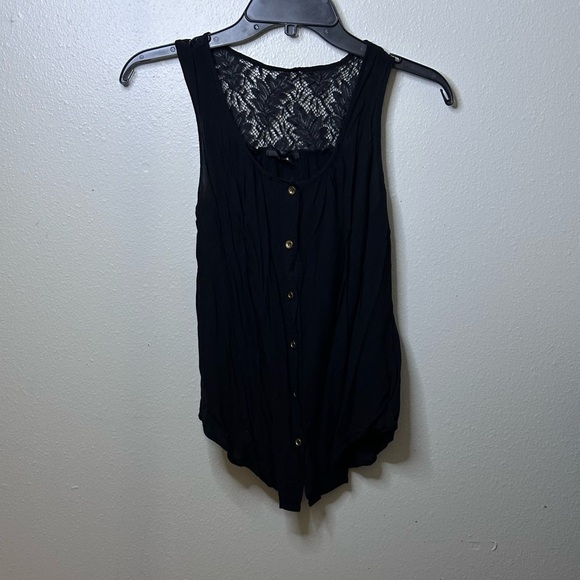 Papaya Women Sleeveless black blouse top size small - Picture 1 of 9